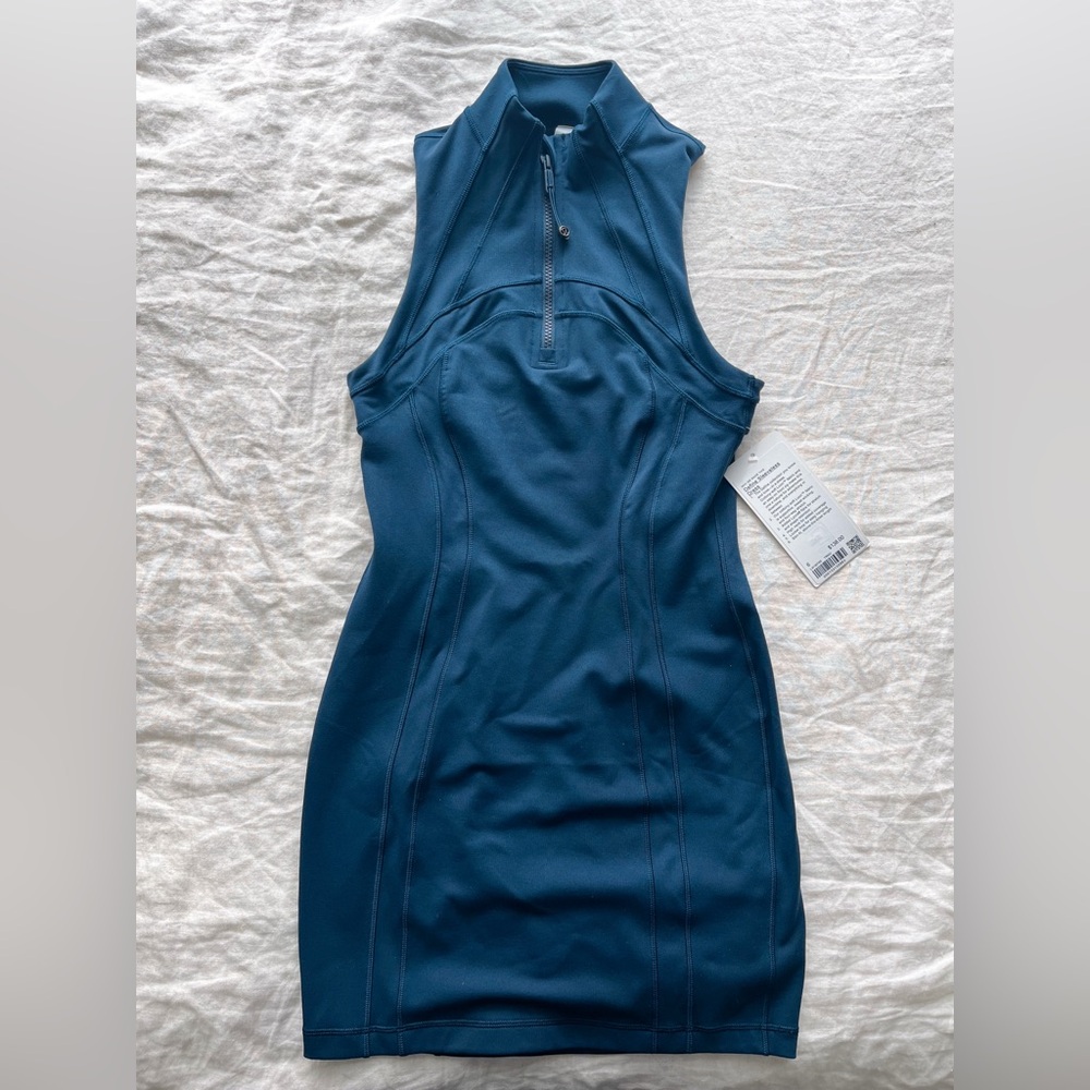 Lululemon Define Sleeveless Dress - Athletic Luon Fabric - Navy - NWT size 6